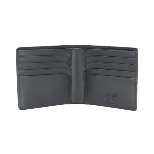 Портмоне Montblanc, фактура гладкая, черный портмоне обложки montblanc 00124190 бумажник