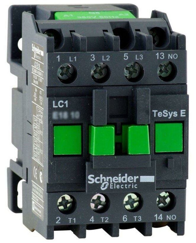 Контактор э/м Tesys E 3Р, 25A, 1НО, 380V Schneider Electric (LC1E2510Q5) - фотография № 2