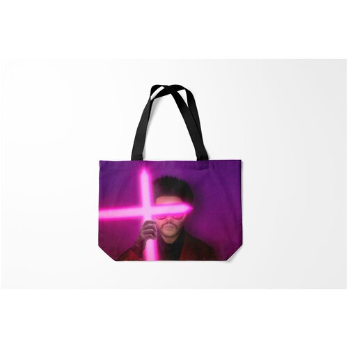 фото Сумка-шоппер / 46х35 см / разная музыка / the weeknd blinding lights burnettie
