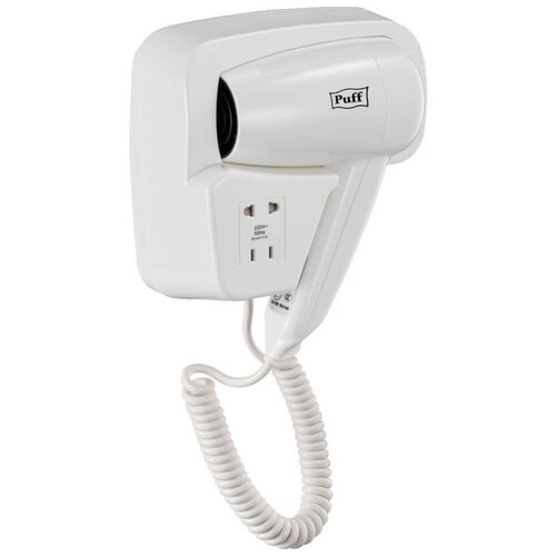 Фен Puff-1200B настенный 1200 Вт 2 скорости белый 427200₽