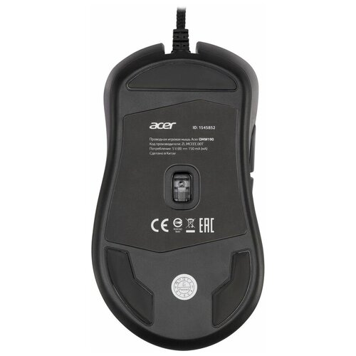 Мышь Acer OMW190, проводная, USB, черный (ZL. MCEEE.00T)