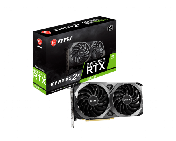 Видеокарта msi geforce rtx 3060 ti ventus 2x 8gb осv1