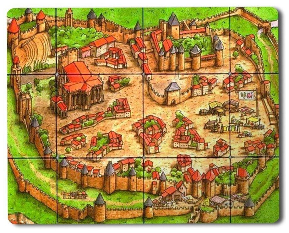 План средневекового поместья