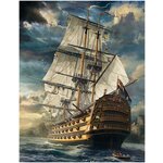 Картина по номерам на холсте 40×50 см «Корабль в океане» - изображение