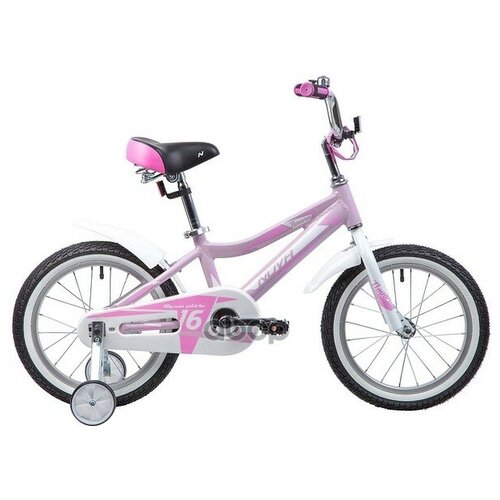Велосипед 16 Детский Novatrack Novara (2020) Количество Скоростей 1 Рама Алюминий 10,5 Розовый NOVATRACK арт. 165ANOVARA. PN9