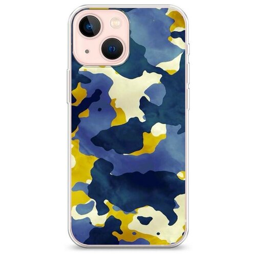 фото Силиконовый чехол "акварельный камуфляж" на apple iphone 13 mini / айфон 13 мини case place