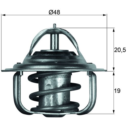 Вставка термостата TX583D MAHLE - FORD FIESTA IV, PUMA - MAHLE арт. TX583D