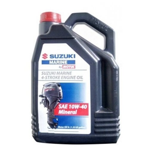 Минеральное моторное масло Motul Suzuki Marine 4T SAE 10W40 Mineral, 5 л