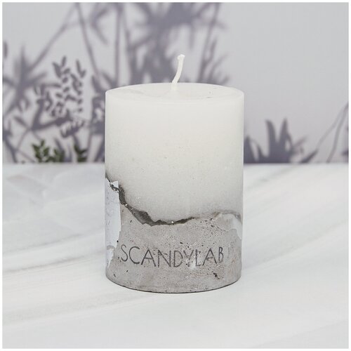 Интерьерная свеча 6х9см SCANDYLAB (белая) SICB-6-9-W