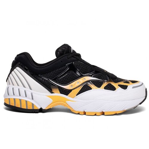 фото Кроссовки мужские saucony grid web white/black/yellow / 44.5 eu