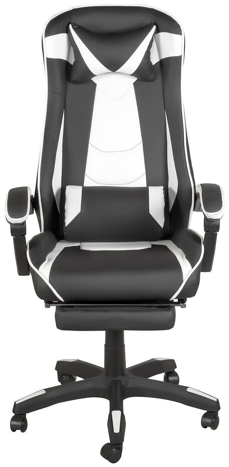 Кресло игровое RT-6056/MF-6056 Меб-фф 406073, MF-6056 black white (DK) - фото №3