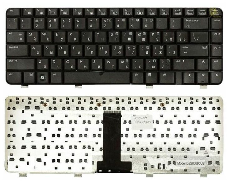 Клавиатура для HP Pavilion DV2000 Compaq Presario V3000 (MP-05583SU64421 417068-001 чёрная)