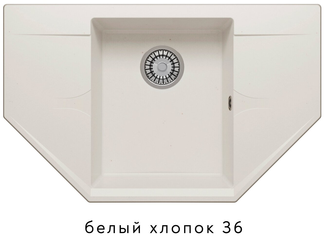 Мойка для кухни Polygran RIFF-800 серый 679061 - фотография № 5