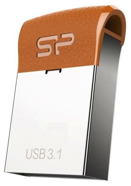 Флеш Диск Silicon Power 32Gb J35 SP032GBUF3J35V1E USB3.1 серебристый/коричневый