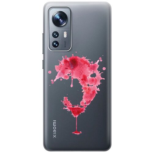 Силиконовый чехол с принтом Cocktail Splash для Xiaomi 12 / 12X / Сяоми 12 / 12Х силиконовый чехол с принтом infuriate для xiaomi 12 12x сяоми 12 12х