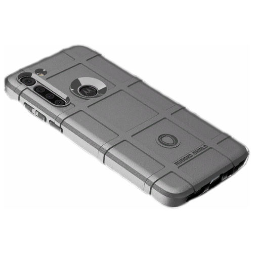 фото Чехол-бампер mypads для moto g8 power противоударный усиленный ударопрочный серебряный