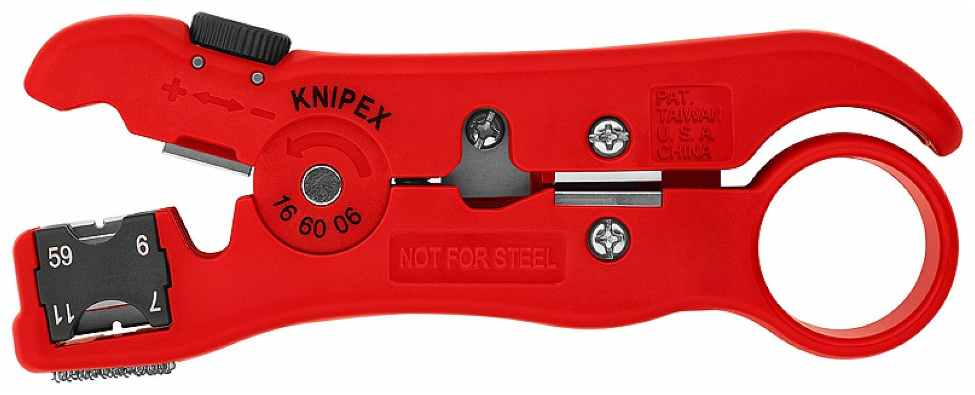 Стриппер для коаксиальных дата-кабелей KNIPEX KN-166006SB