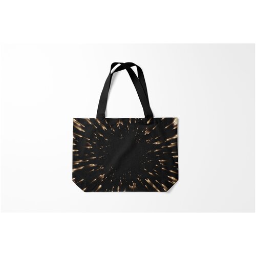 фото Сумка-шоппер / 46х35 см / популярные иллюстрации / текстуры частицы burnettie