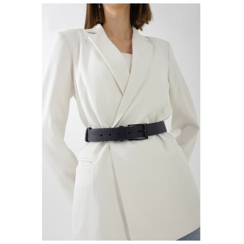 фото Ремень муж 06-01-03-01, 3,3*0,3*115 см, винт, пряжка т-металл, синий rusexpress