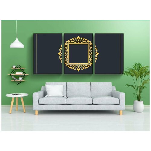 фото Набор модулных постеров для интерьера "монограмма, вектор, логотип" 60x90 см. в тубусе, без рамки lotsprints