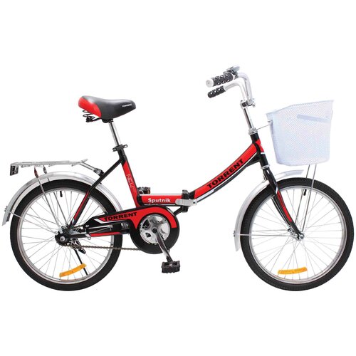 Велосипед TORRENT Sputnik рама сталь складная 15 дорожный 1 скорость колеса 20д корзина 1351000₽