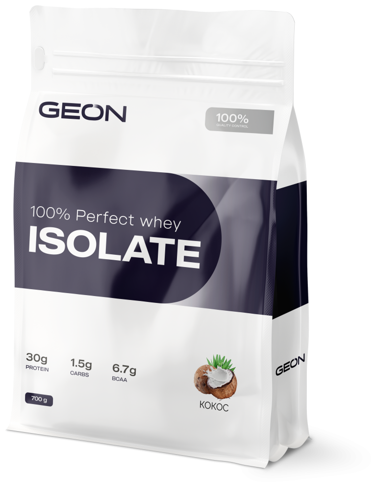 GEON 100% Perfect Whey Isolate 700г (пакет), Кокос
