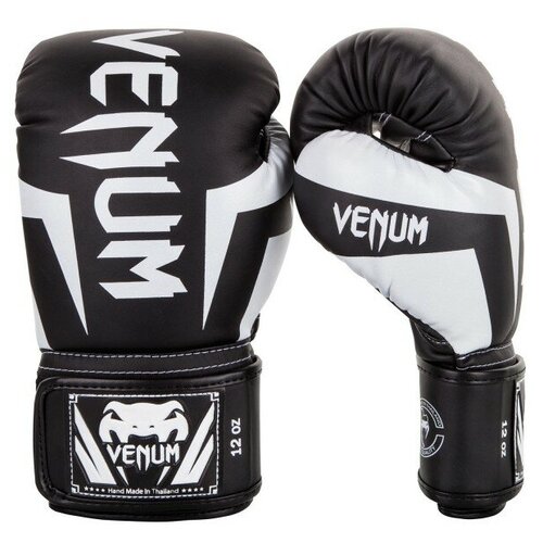 Перчатки боксерские Venum Elite Black/White 10 унций