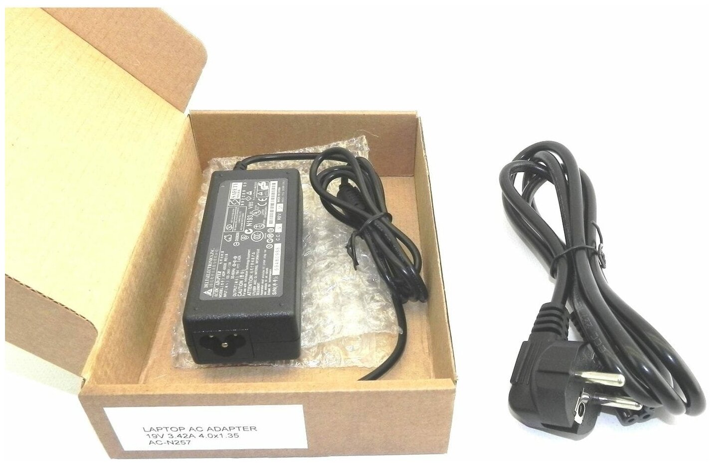 Зарядное устройство для Asus 65W 4.0*1.35 19V 3.42A с кабелем питания