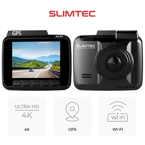Автомобильный 4К видеорегистратор с GPS и WI-FI Slimtec Alpha Z7
