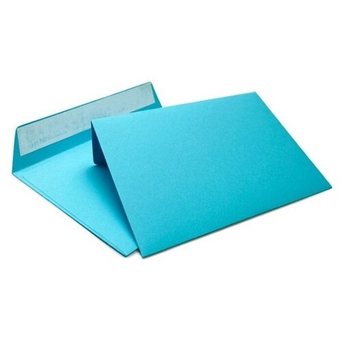Конверт из цветной бумаги С5 (162*229) голубой - 100 шт.