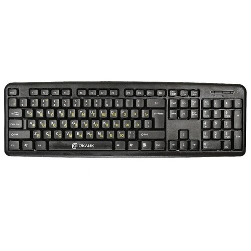 комплект oklick keyboard Клавиатура Oklick 130M Multimedia Keyboard Black USB