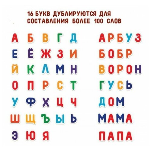 Mapacha Набор магнитов Буквы 51 шт.