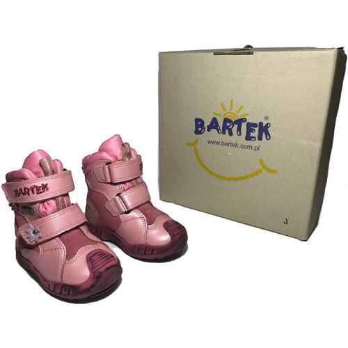 фото Ботинки для девочек с утепленной мембраной sympatex розовые 20 размер bartek