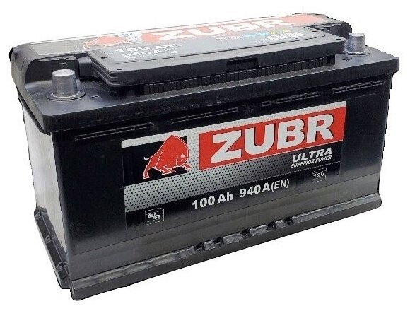 Аккумулятор ZUBR Ultra 100 Ач обратная полярность