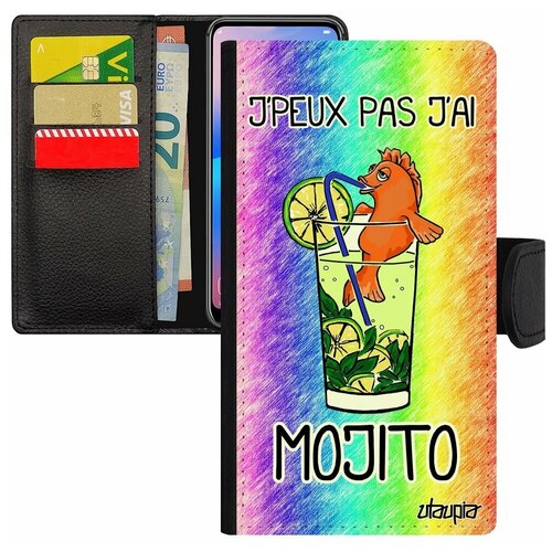 фото Чехол-книжка на мобильный iphone se 2020, "не могу - у меня мохито!" пиво коктейль utaupia