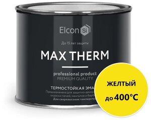 Эмаль кремнийорганическая (КО) Elcon <b>термостойкая</b> Max Therm до 400°C Термостойкая эмаль Elcon Max T