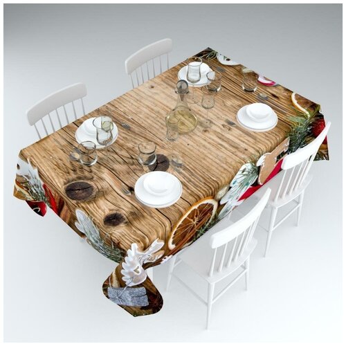 фото Скатерть; имбирные пряники; размер: 145 х 120 сирень