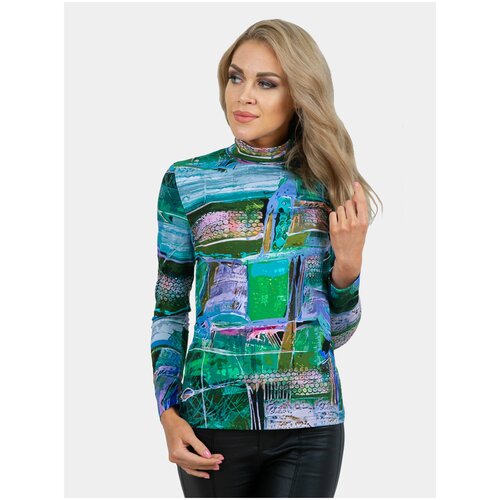 фото Водолазка нежка, цвет: серый, темно-зеленый, синий