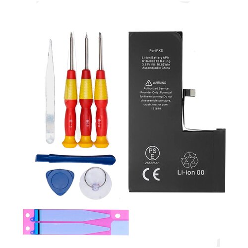 фото Аккумулятор для iphone xs с оригинальным чипом + набор инструментов для разбора телефона oem