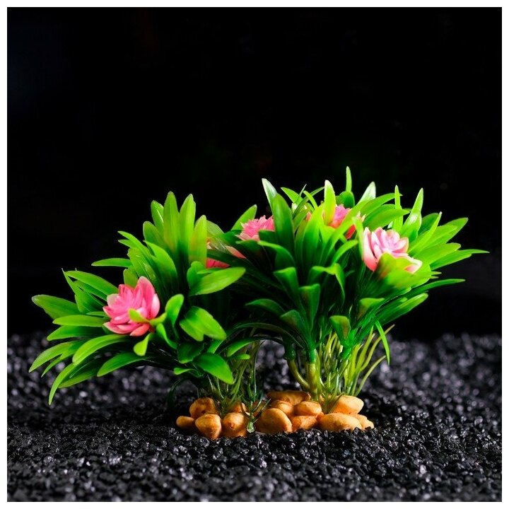 Пижон Аква Растение искусственное аквариумное, 20 х 12 х 11 см, - фотография № 1