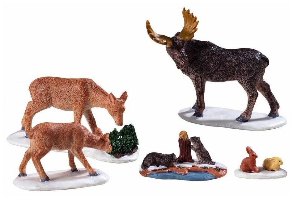 фото Набор фигурок 'Лесные зверушки', до 7.6 см (5 шт.), LEMAX 92771-lemax