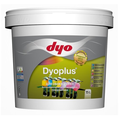 Краска поливинилацетатная DYO Dyoplus глубокоматовая белый 2.5 л