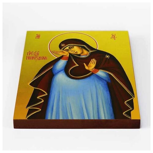 Икона Божией Матери Непраздная, печать на доске 20*25 см икона божией матери непраздная печать на доске 20 25 см