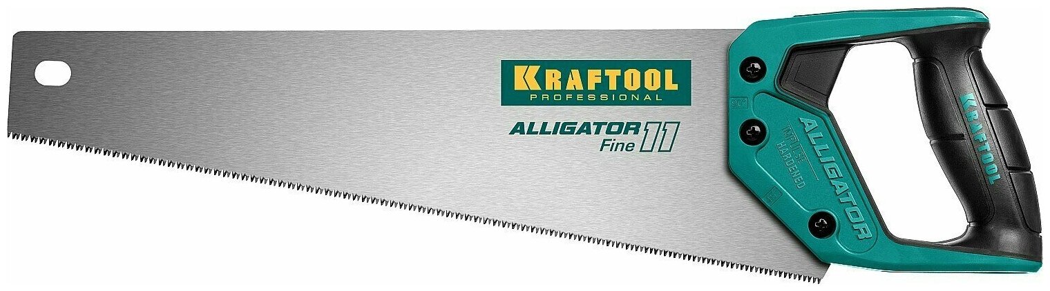 15203-40 Ножовка для точного реза "Alligator Fine 11". 400 мм. 11 TPI 3D зуб. KRAFTOOL