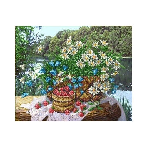 фото Набор ромашки и малина 31,2х26 русская искусница 806 31,2х26 русская искусница 806)