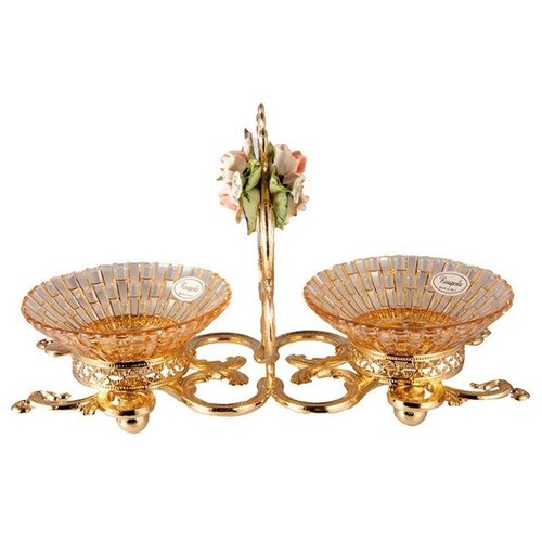 Менажница 2-х секционная круглая Rosaperla 