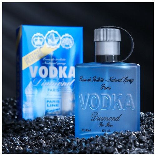 Туалетная вода мужская Vodka Diamond Intense PerfumeD, 100 мл туалетная вода мужская vodka blackcurrant intense perfumed 100 мл