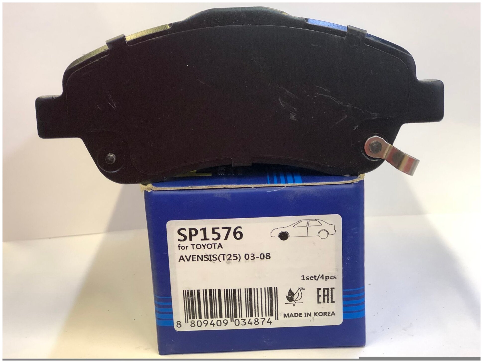 Дисковые тормозные колодки передние SANGSIN BRAKE SP1576 (4 шт.)