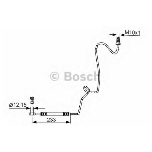Тормозной шланг | зад прав | Bosch 1987481339