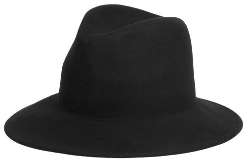 Шляпа федора Betmar демисезонная, шерсть, утепленная, размер 56, черный